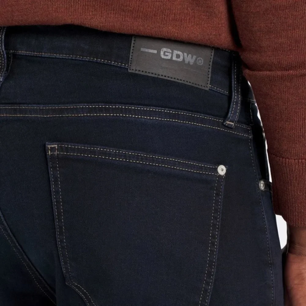 GDW Bridge Straight Fit Jeans Mens‎ 36 x 32 Navy Dark Brushed Stitch Fix NWT - Picture 4 of 7